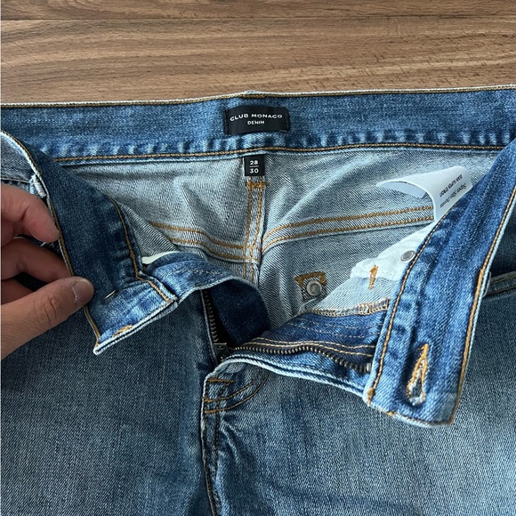 Club Monaco Slim Fit Light Blue Denim - Picture 2 of 3